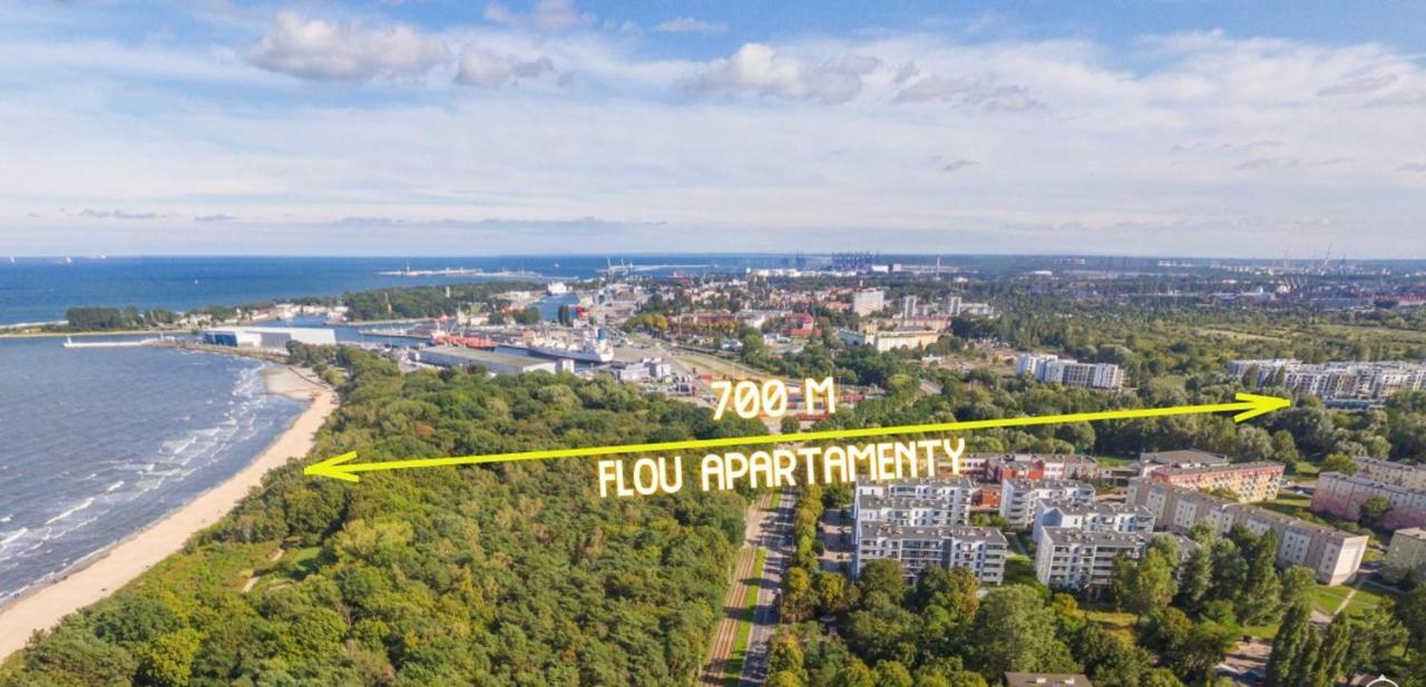 Wow Flou Przystan Letnica Apartamenty 700M Plaza 格但斯克 外观 照片